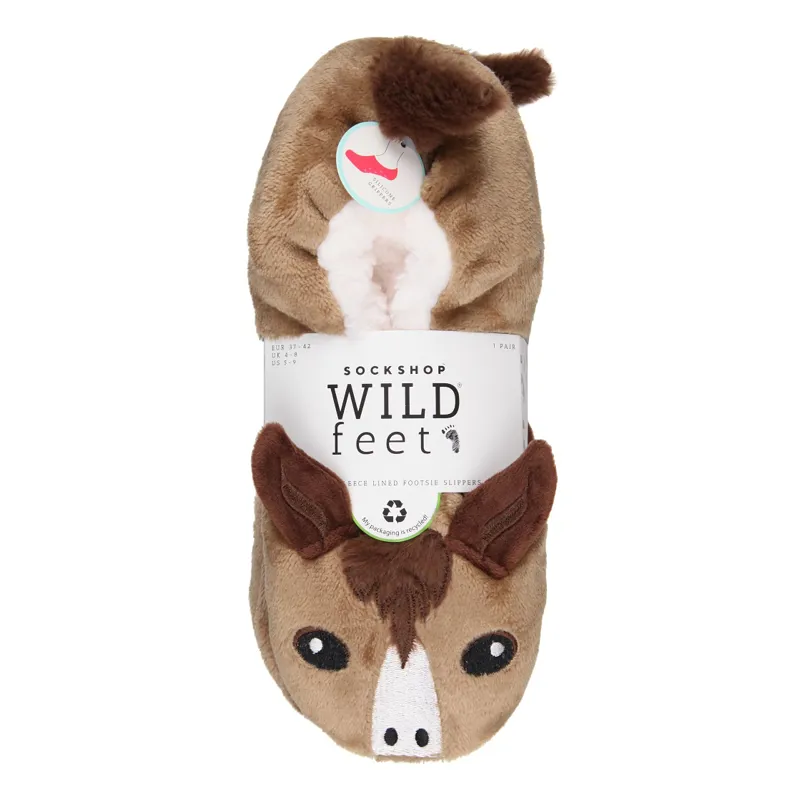 Wildfeet Footsie Horse Slippers Adults-1